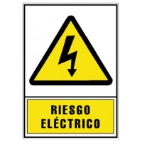 SEÑAL HOMOLOGADA AVISO RIESGO ELECTRICO 210x297MM PVC AMARILLO ARCHIVO2000 6172-03 AM (Espera 4 dias)